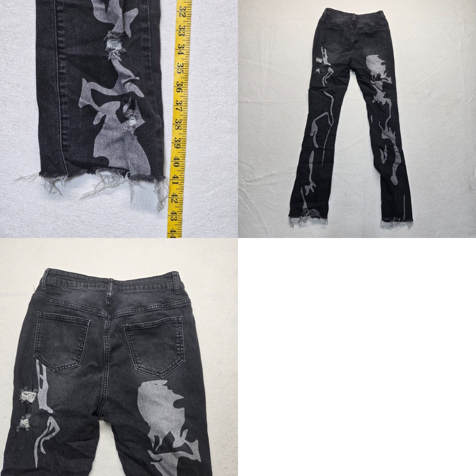 Torrid TORRID Black Distressed Skinny Jeans Denim Pants Adult Women's Size M Size 32" / US 10 / IT 46 - 8 Thumbnail
