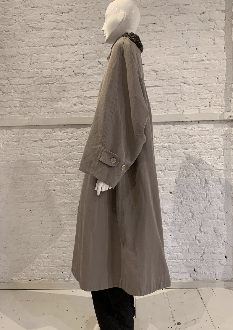 Katharine Hamnett London Rare Katharine Hamnett 80s Oversized coat faux fur collar Size US M / EU 48-50 / 2 - 4 Thumbnail