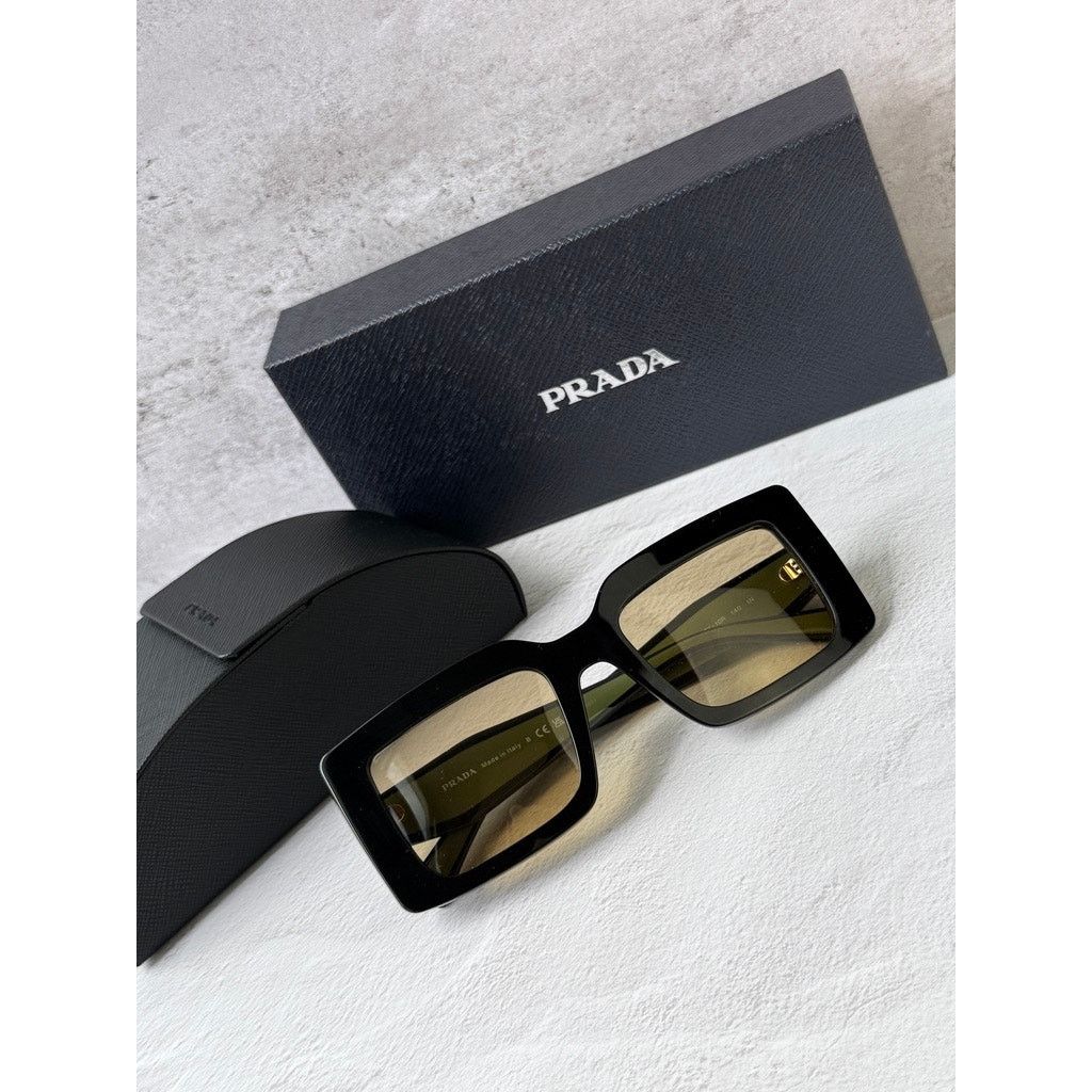 Prada NEW Prada PR D01S Sunglasses in Black Green $390 Size ONE SIZE - 2 Thumbnail