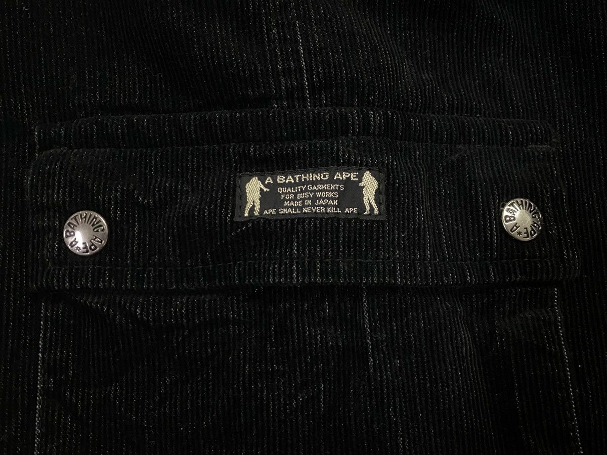 Bape A Bathing Ape Corduroy Cargo Pants Size US 34 / EU 50 - 14 Thumbnail