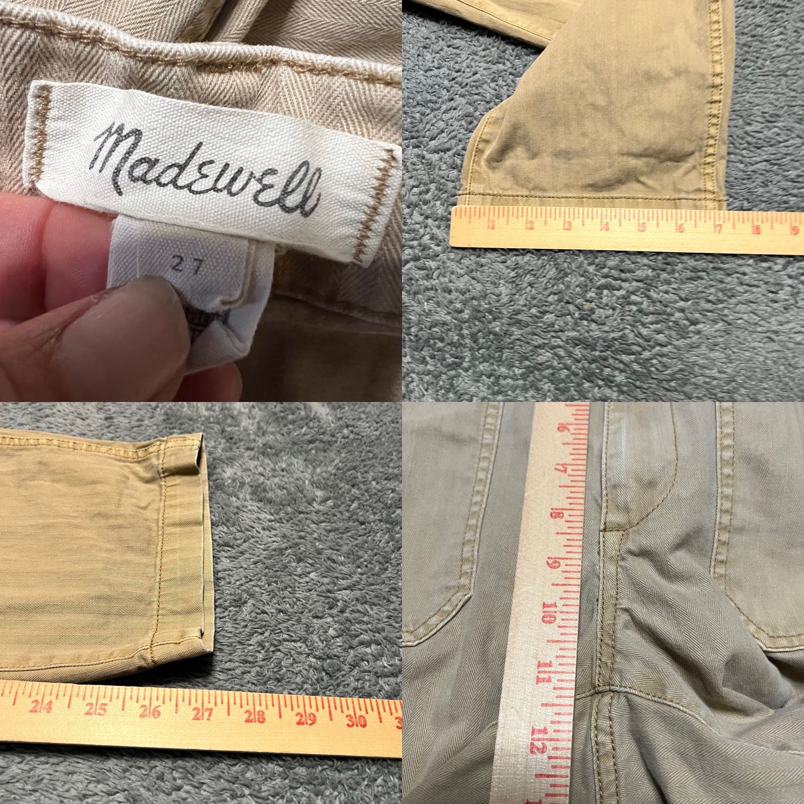 Madewell Madewell Pants Womens 27 The Perfect Vintage Straight Workwear Ankle 27 Regular Brown Womens NC368 Size 27" / US 4 / IT 40 - 8 Thumbnail