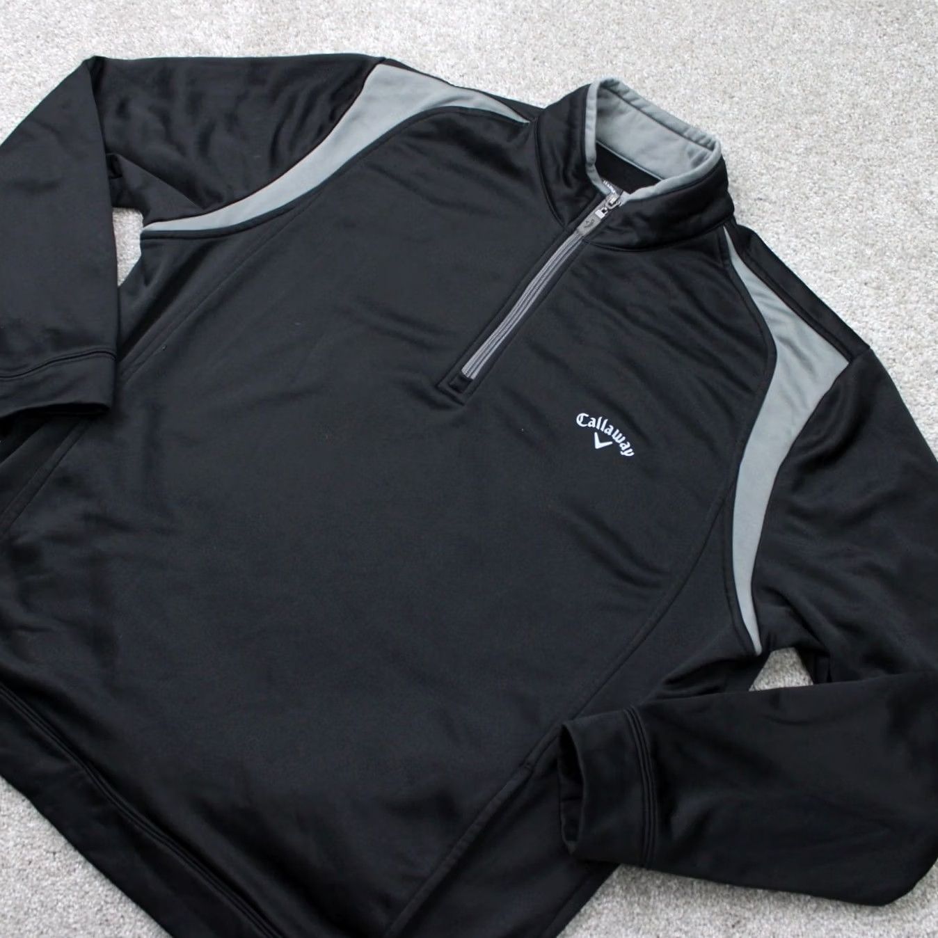 Callaway Callaway Sweatshirt Men Large Black 1/4 Zip Golf Polyester Long Sleeve w/Pockets Size US L / EU 52-54 / 3 - 3 Thumbnail