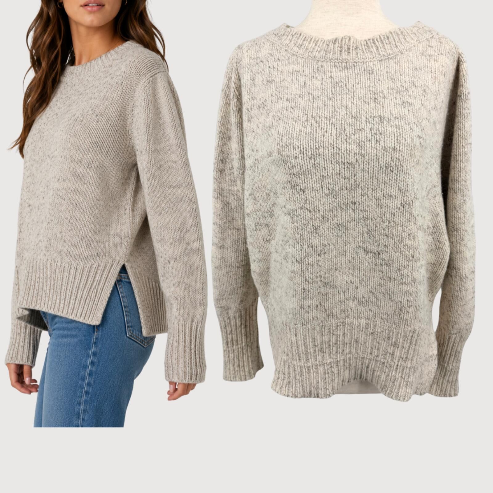 Other Brochu Walker Cashmere Side Slit Sweater L Size L / US 10 / IT 46 - 1 Thumbnail