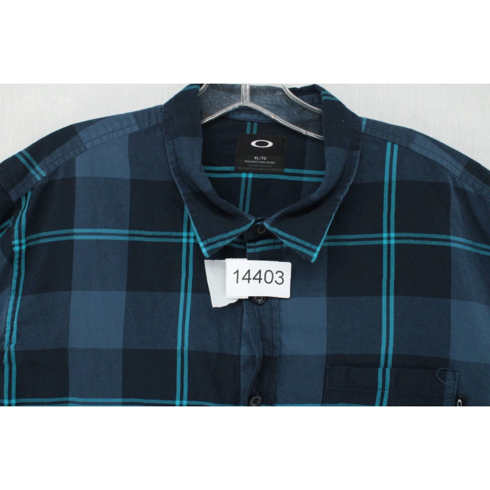 Oakley VINTAGE Oakley Shirt Mens XL Blue Plaid Long Sleeve Button-Up Preppy Y2K Size US XL / EU 56 / 4 - 7 Thumbnail