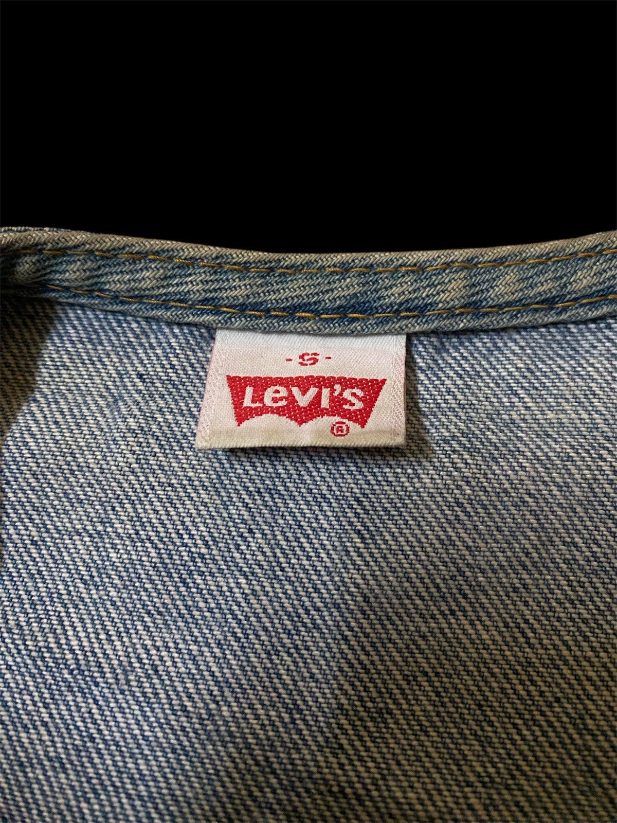 Levi's Vintage 60s Levis Snap Button Vest Denim Size US S / EU 44-46 / 1 - 4 Thumbnail