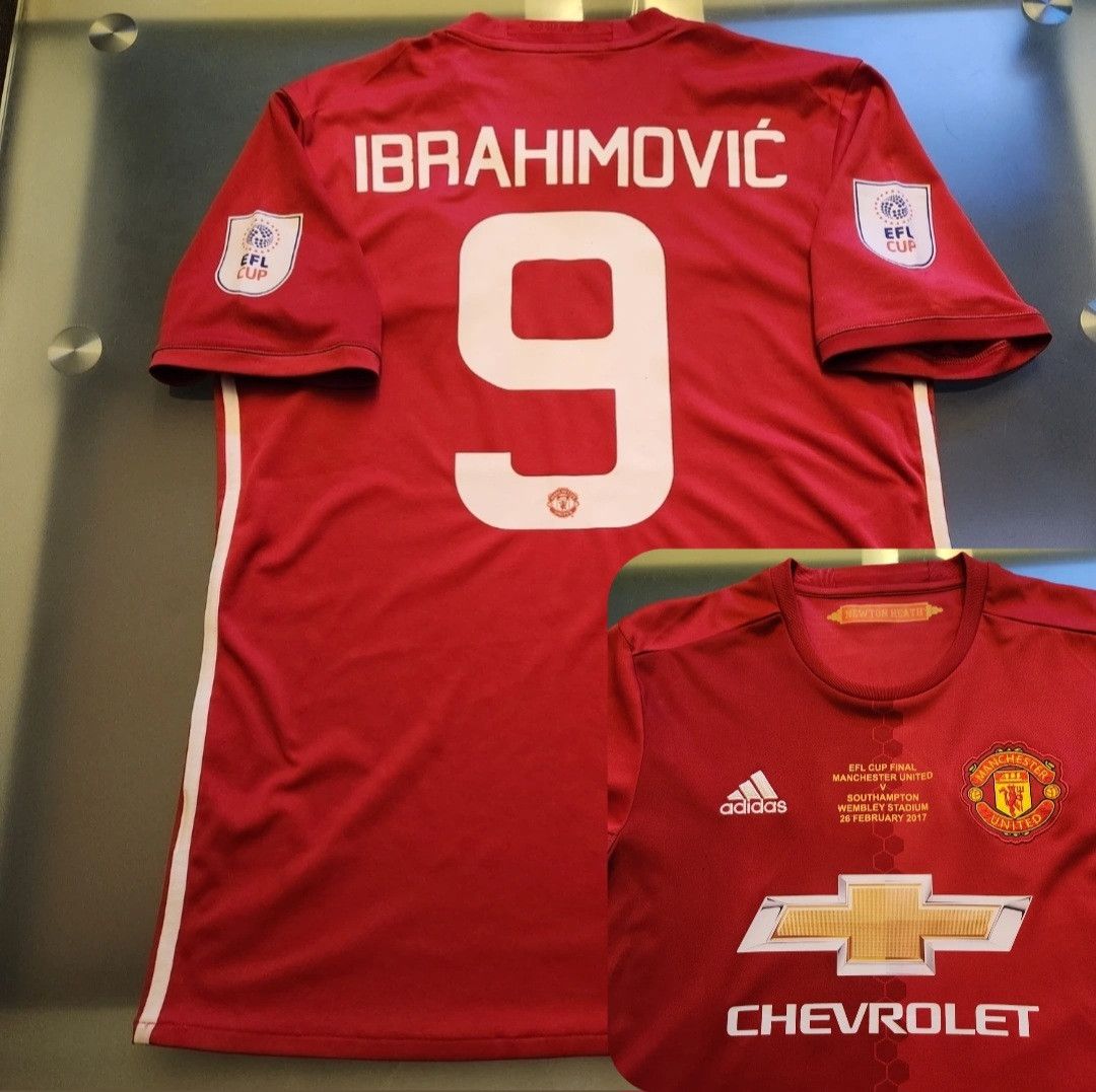 Nike Authentic Manchester United IBRA 2016-2017 EFL Cup MDT Home Size US M / EU 48-50 / 2 - 1 Thumbnail
