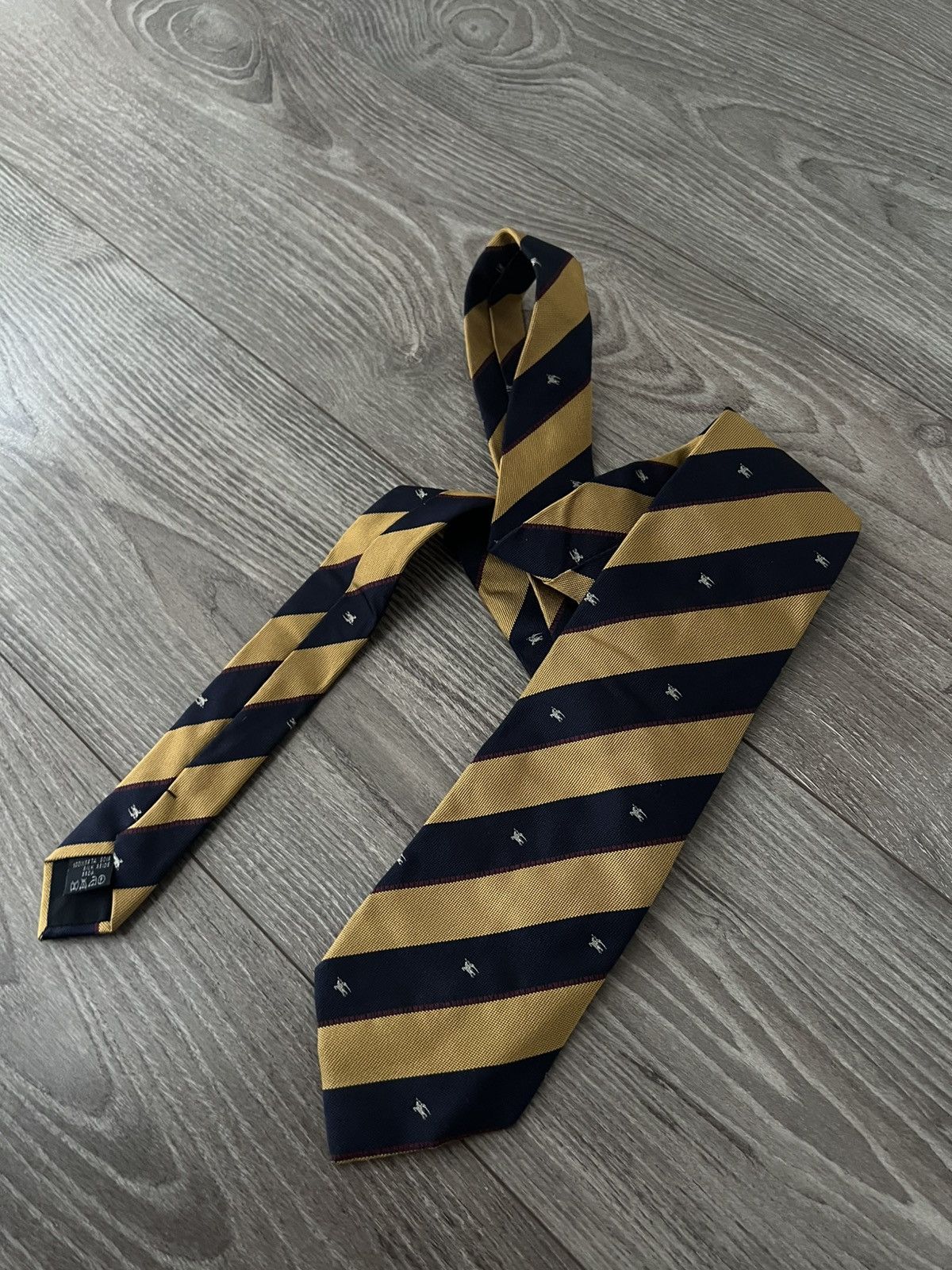 Burberry × Vintage ‼️Vintage Monogram Burberry London Luxury Silk Tie‼️ Size ONE SIZE - 1 Thumbnail