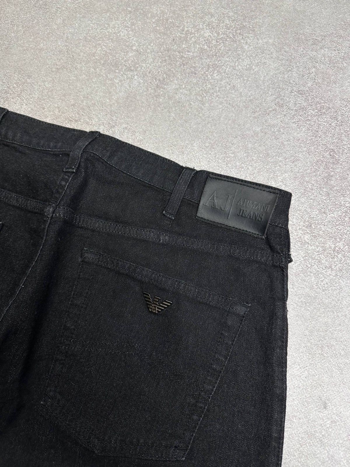 Armani Vintage Armani Metal Logo Baggy Jeans Y2K Rare 34 Size US 34 / EU 50 - 3 Thumbnail