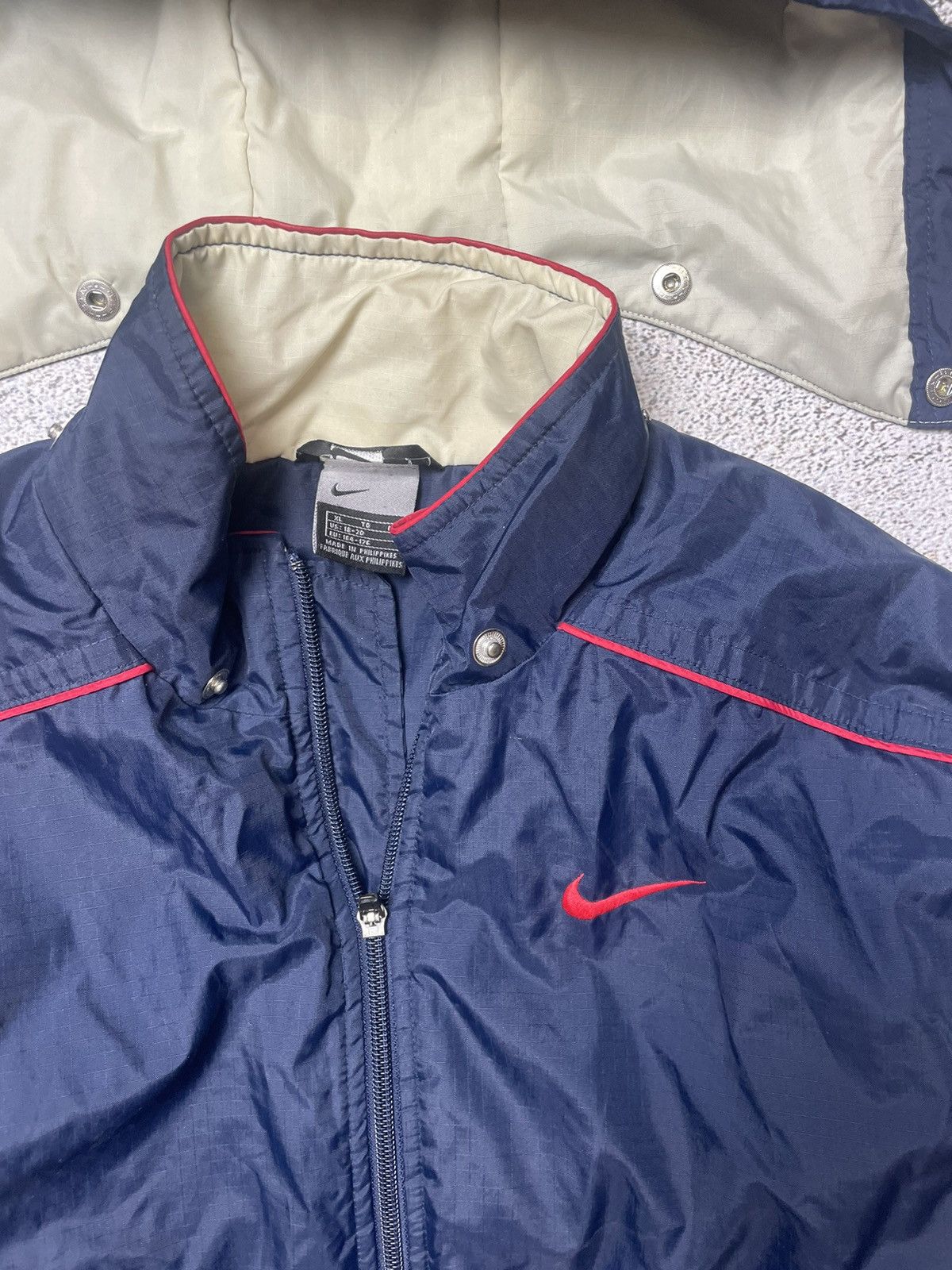 Nike Nike puffer Jacket y2k 00s with hood Size US XL / EU 56 / 4 - 2 Thumbnail