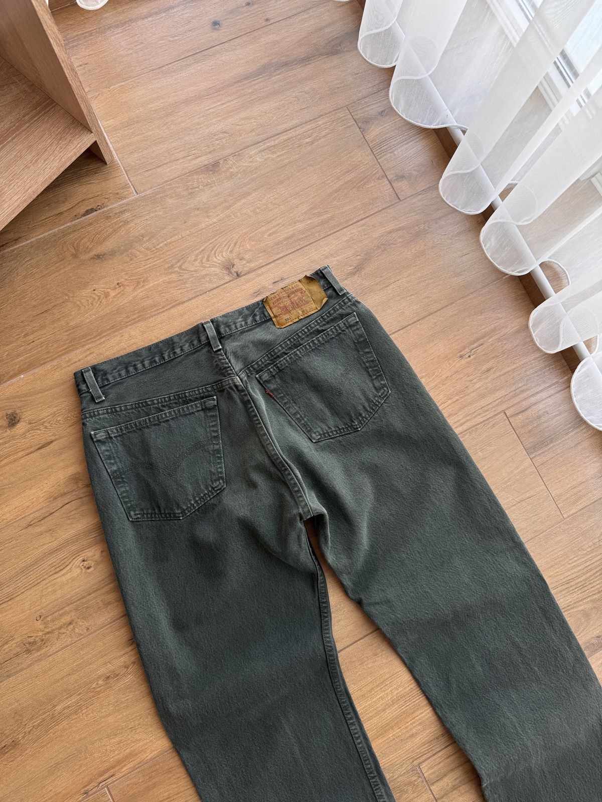 Vintage Vintage Levi's Made in USA Emerald Green Heavyweight Jeans Size US 38 / EU 54 - 10 Thumbnail