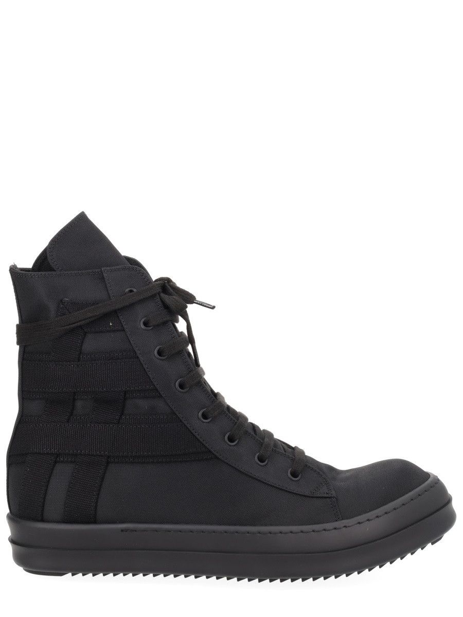 Rick Owens Drkshdw RICK OWENS DRKSHDW SNEAKER "VEGAN SNEAKS" - BLACK (IT 42) Size US 9 / EU 42 - 1 Thumbnail