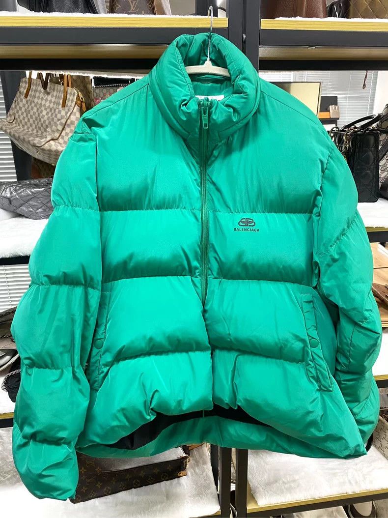 Balenciaga Balenciaga Green Puffer Jacket Size US XS / EU 42 / 0 - 1 Thumbnail
