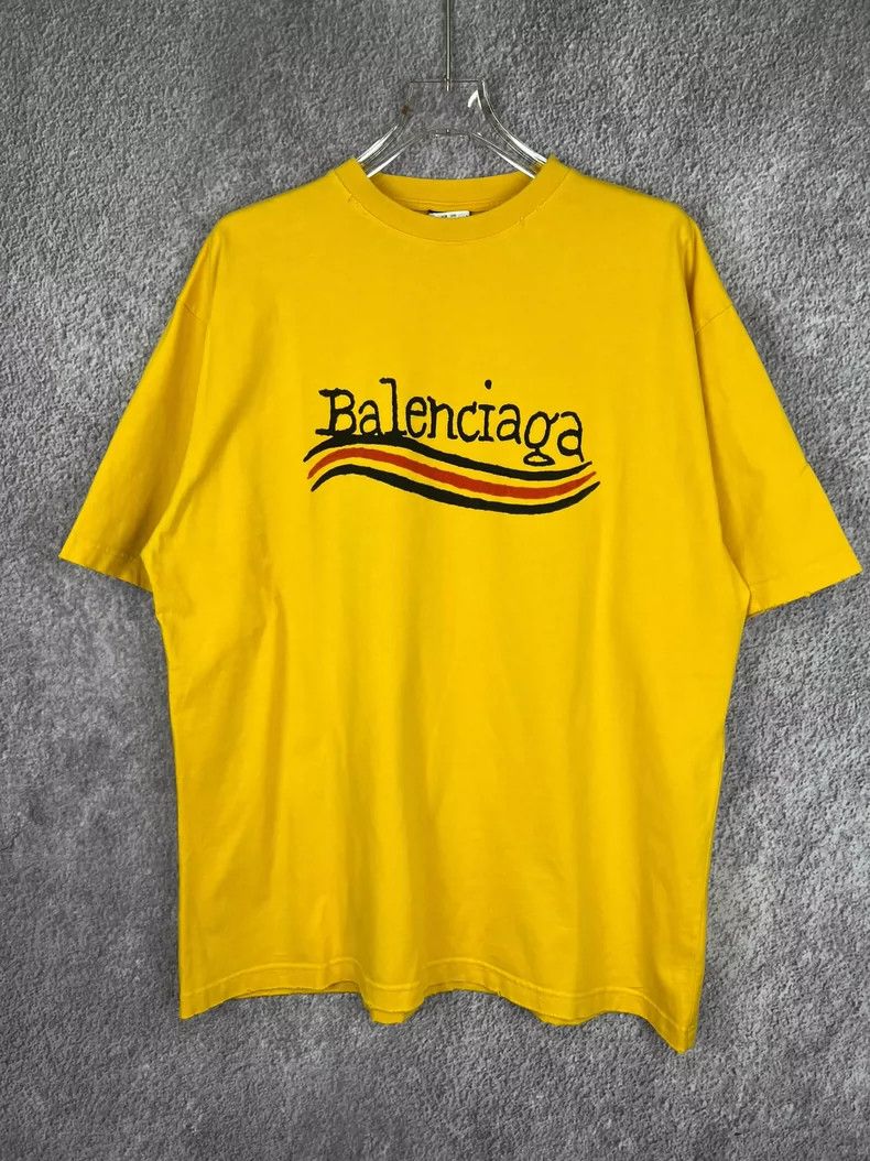 Other Balenciaga Yellow wave Coca-Cola short-sleeve Size US L / EU 52-54 / 3 - 1 Thumbnail