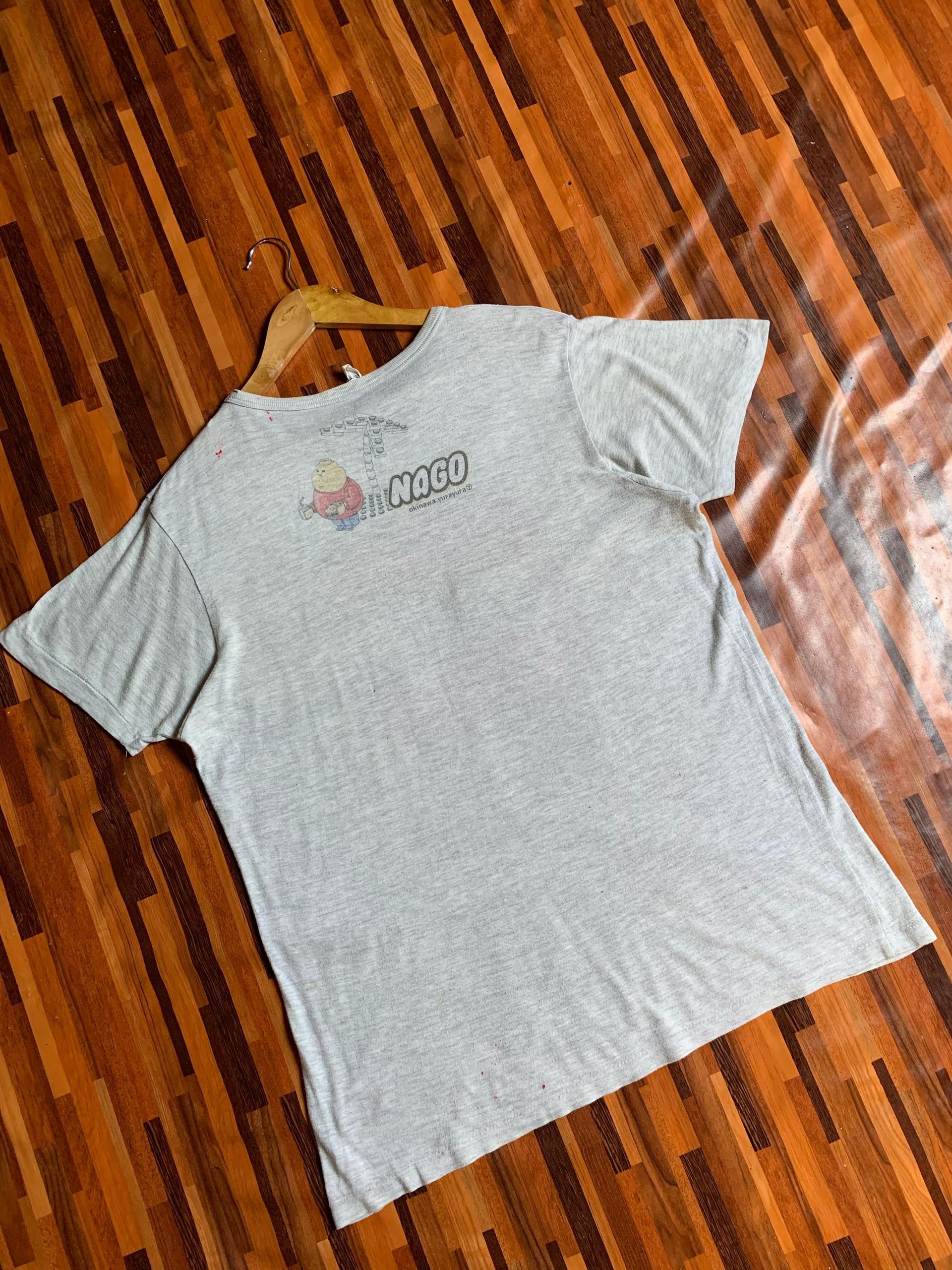 Vintage okinawa nago lego style Japan Anime Vintage T Shirt Size US L / EU 52-54 / 3 - 6 Thumbnail