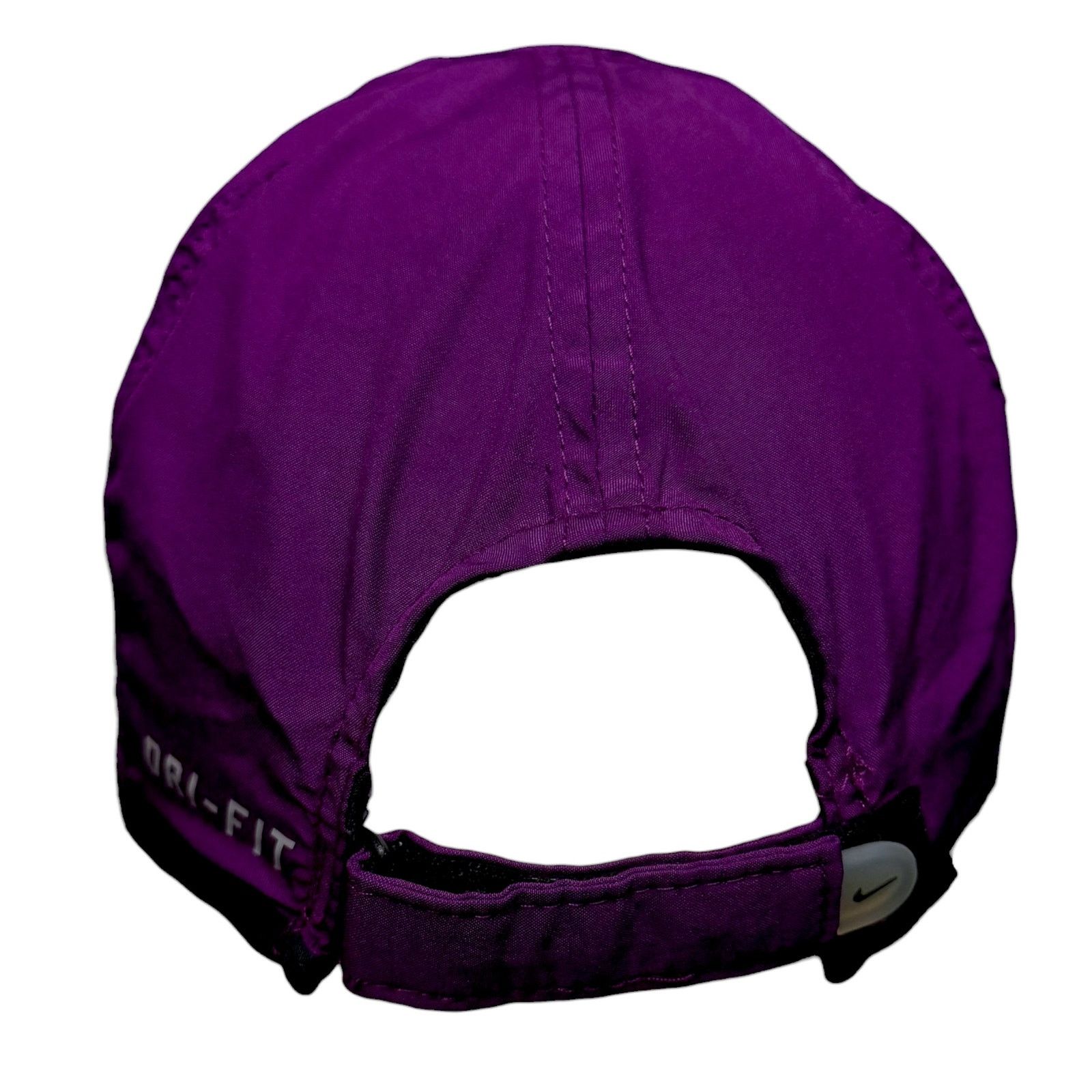 Nike Nike Featherlight Dri-FIT Running Cap Hat Purple Black Size ONE SIZE - 4 Thumbnail