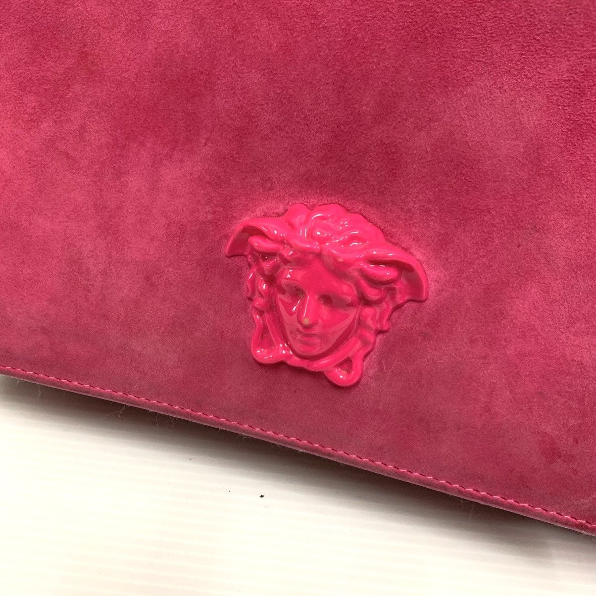 Versace Versace Suede Leather Pink Chain Sling Size ONE SIZE - 7 Thumbnail