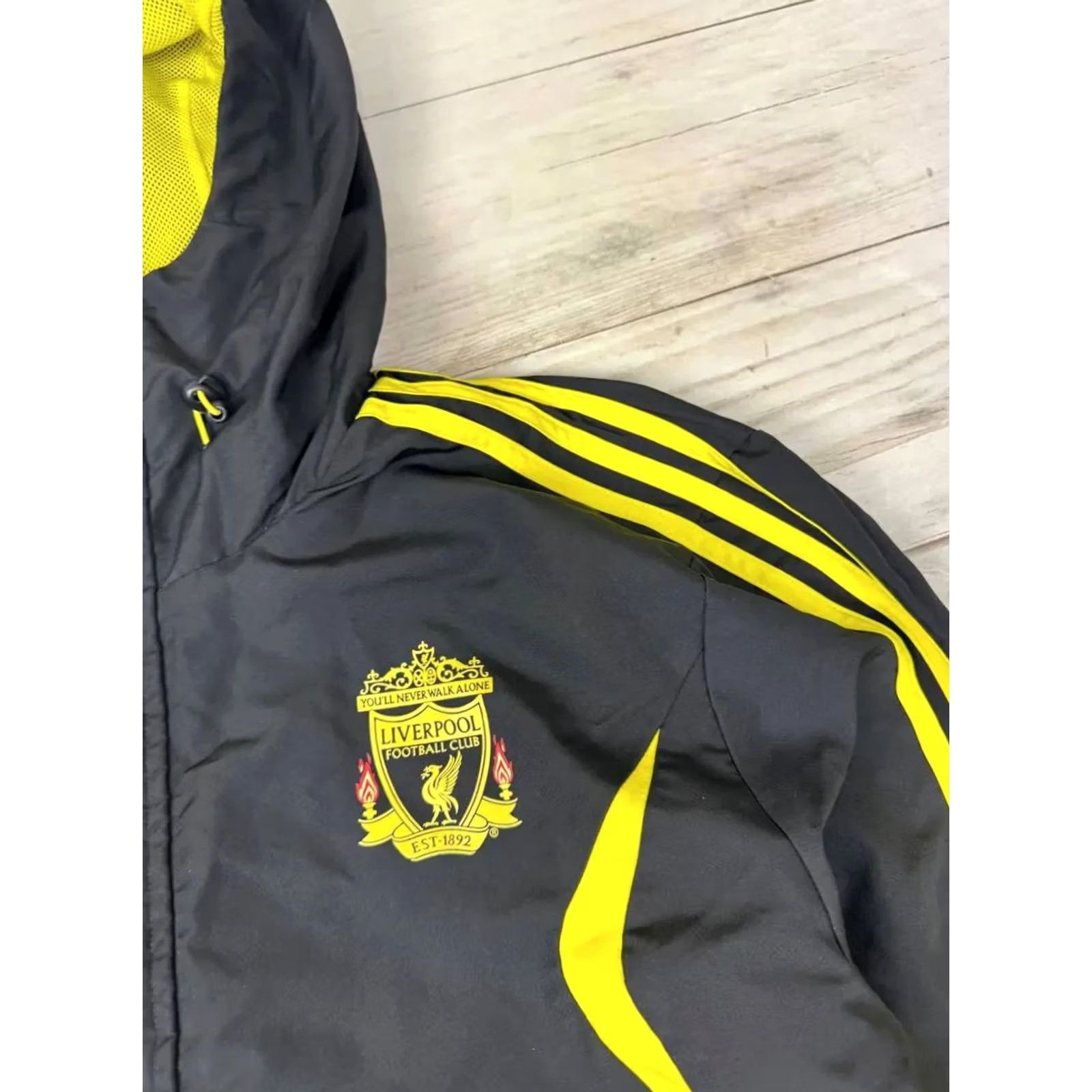 Adidas VINTAGE Adidas Liverpool 2010 2011 Windbreaker Track Jacket Men Size L Black Adidas Liverpool Track Jacket Men L Black 2010s 2011 Mens Size US L / EU 52-54 / 3 - 7 Thumbnail