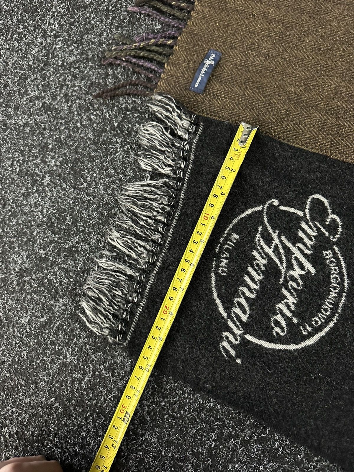 Emporio Armani × Vintage 🚨Vintage 90s Emporio Armani logo Scarf / Muffler / Neckwear Size ONE SIZE - 10 Thumbnail