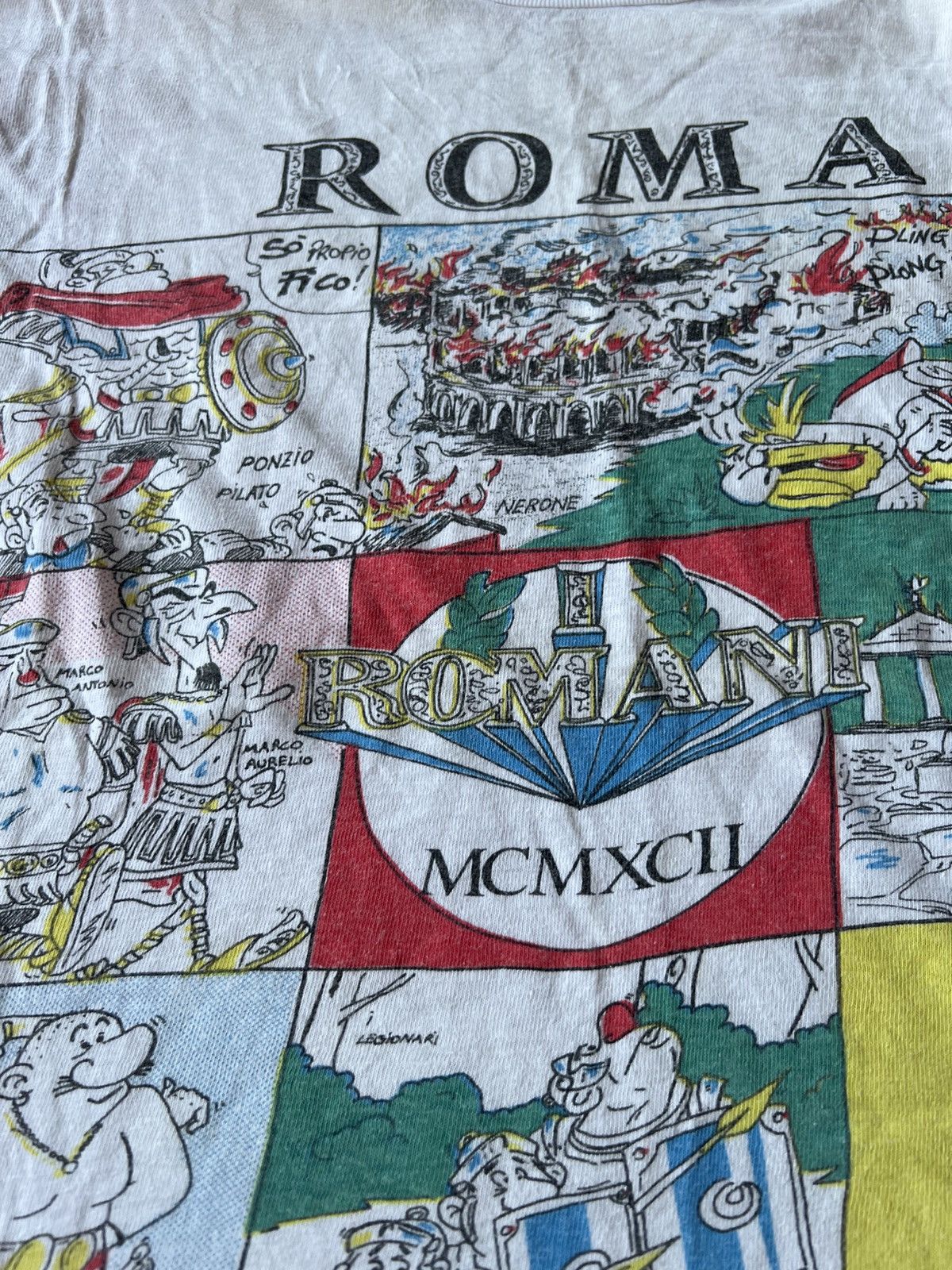 Vintage VINTAGE SINGLE STITCH ROMA ITALIAN T SHIRT MASTER GRAPHIC Size US L / EU 52-54 / 3 - 3 Thumbnail