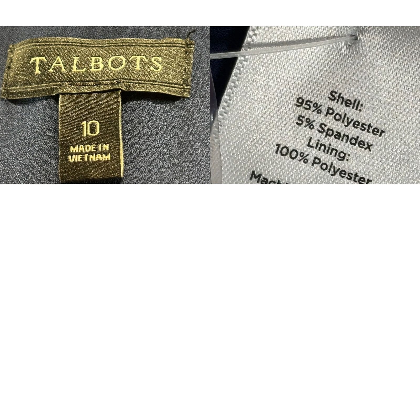 Talbots Talbots Midi Dress 10 Anchor Nautical Flounce Hem Split Neck Belted Casual Women Multicolor Polyester Blend Dress Length Midi Size L / US 10 / IT 46 - 8 Thumbnail