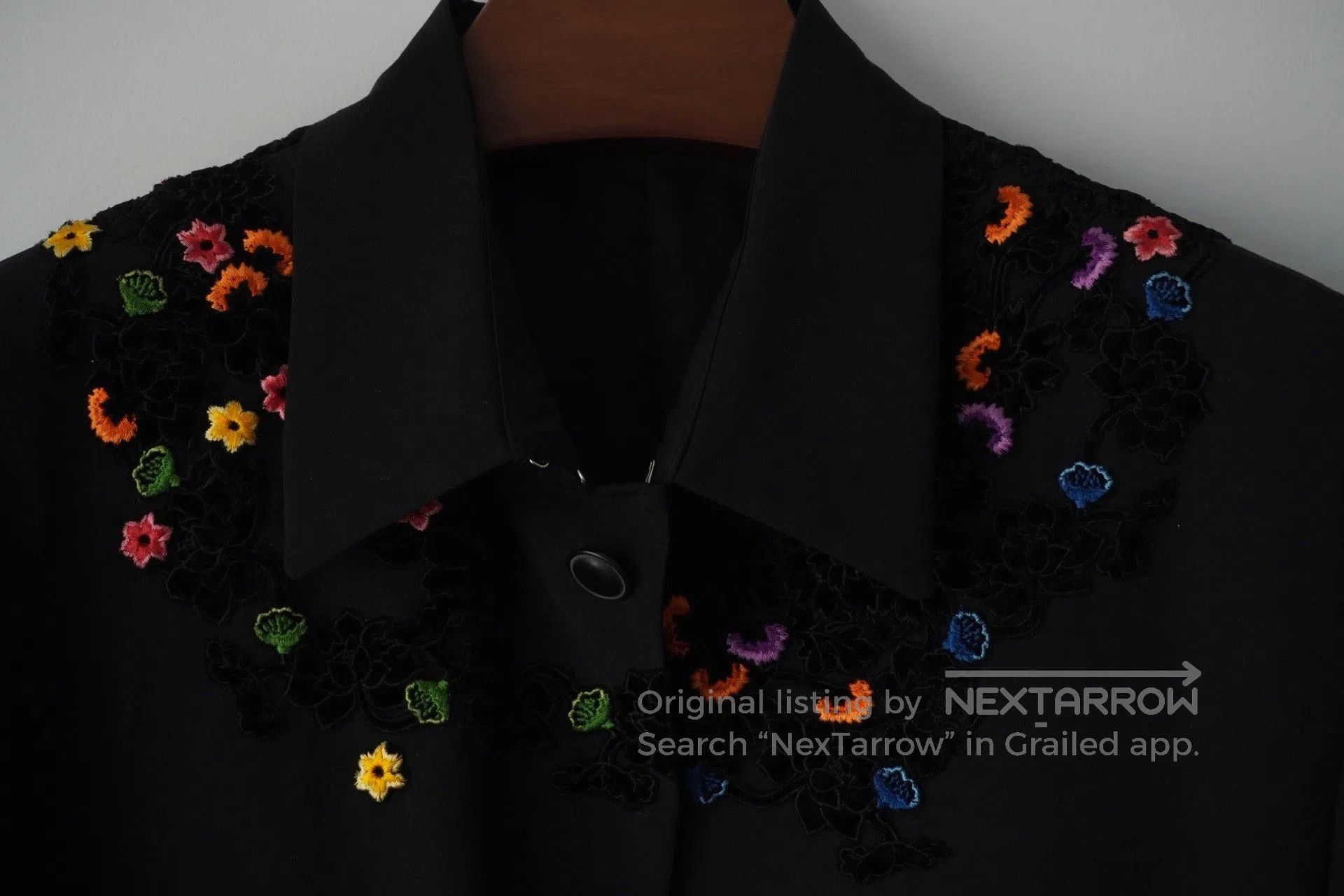 Yohji Yamamoto handmade floral velvet embroidered jacket. Size US M / EU 48-50 / 2 - 4 Thumbnail