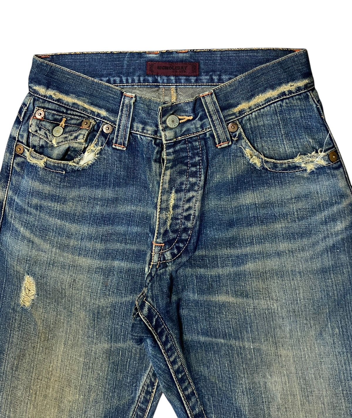 Vintage Japanese Brand Big Holiday Flared Jeans 1990s