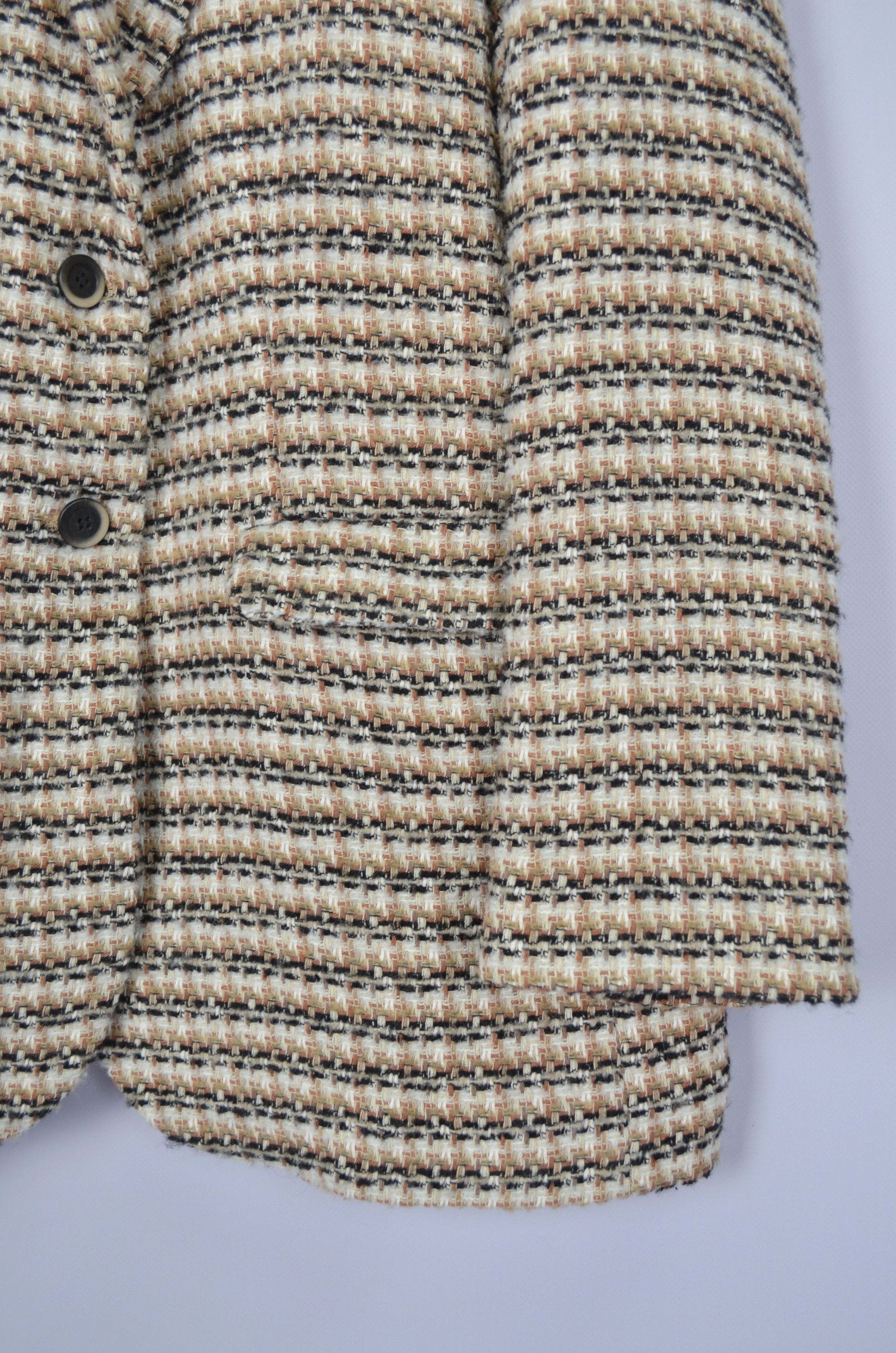 Designer Herzensangelegenheit Tweed Cotton Blazer Jacket Sz 42 XL Size XL / US 12-14 / IT 48-50 - 6 Thumbnail