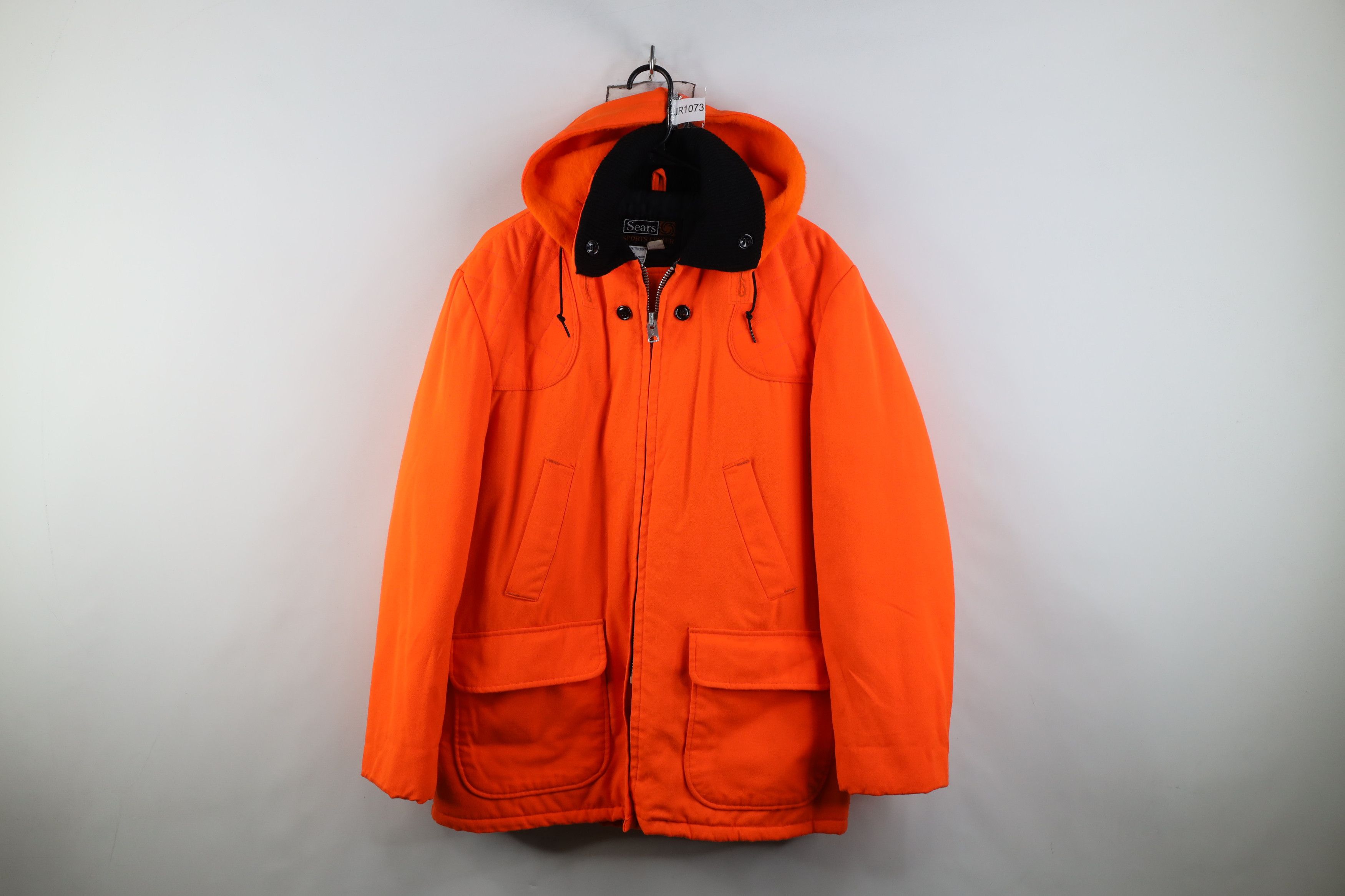 Vintage Vintage 70s Streetwear Hunting Chore Jacket Blaze Orange Size US XL / EU 56 / 4 - 1 Thumbnail