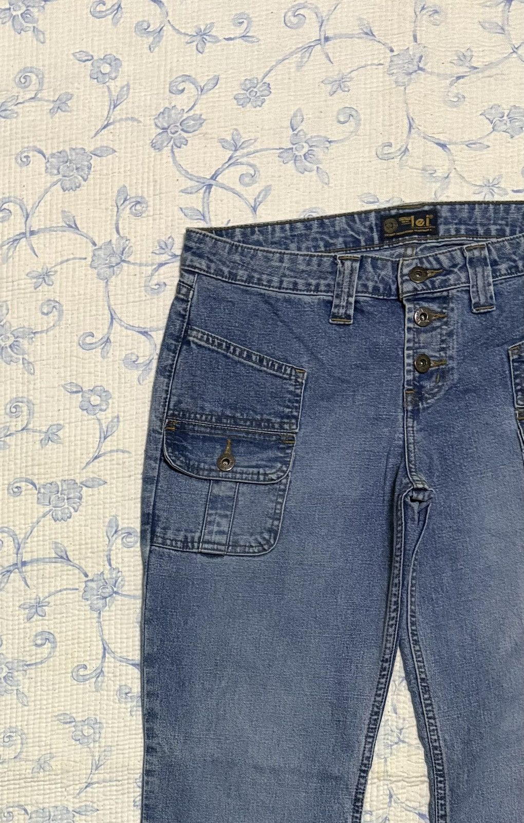 L.E.I. L.e.i Streetwear Jeans Flared Double Pocket Infront Denim Size US 32 / EU 48 - 5 Thumbnail