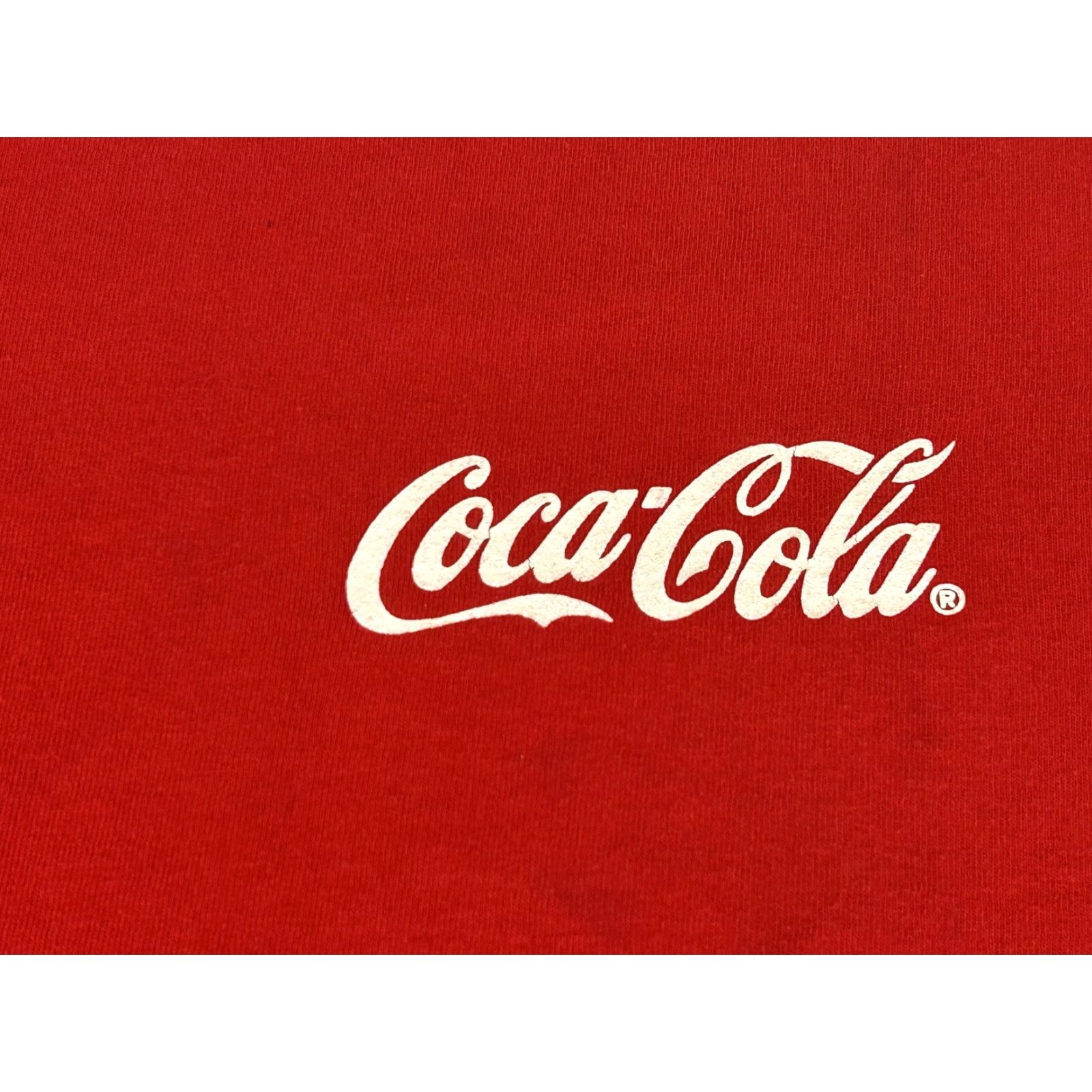 Gildan VINTAGE Coca Cola Shirt Mens Large Short Sleeve Graphic Promo Tee 90s Size US L / EU 52-54 / 3 - 2 Thumbnail