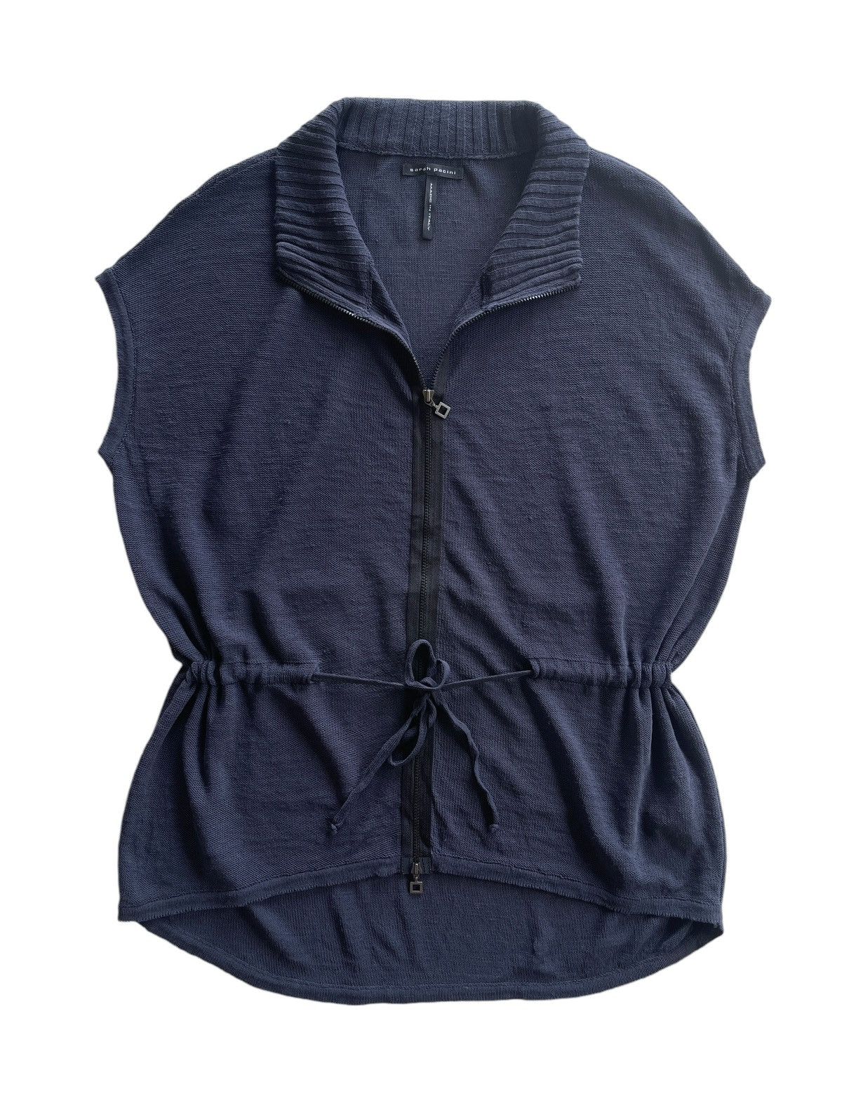 Sarah Pacini SleeveLess Zipper Knit Size ONE SIZE - 2 Thumbnail