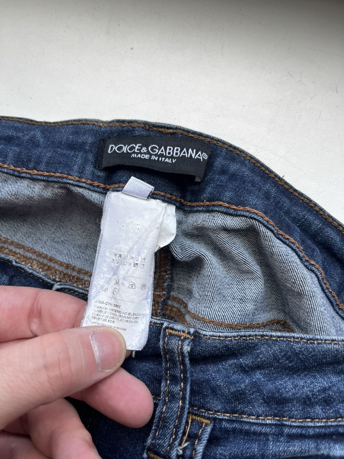 Dolce & Gabbana Dolce Gabbana y2k denim pants Size 27" / US 4 / IT 40 - 10 Thumbnail