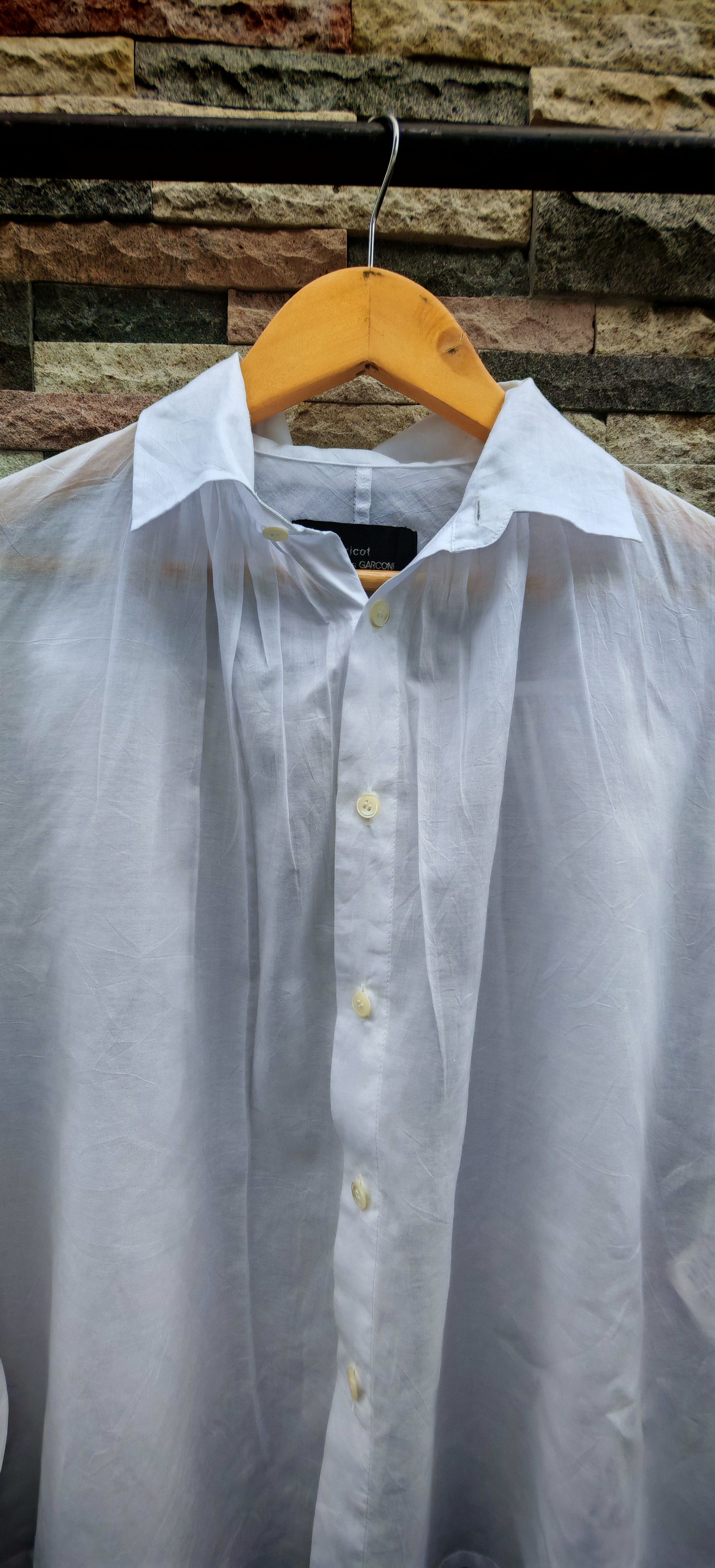Comme des Garcons Tricot Comme des Garcons oversize white shirt Size S / US 4 / IT 40 - 2 Thumbnail