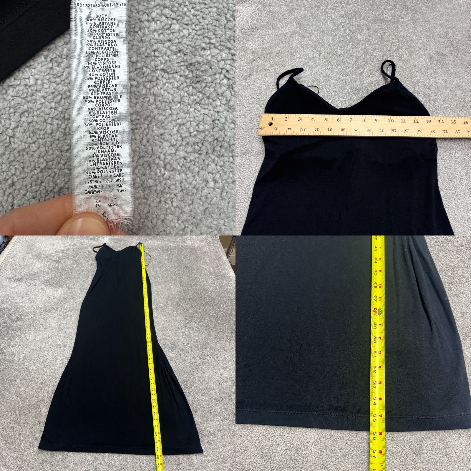 Fabletics Fabletics Maxi Dress Womens Small Black Strappy Backless Stretch V-Neck Sleeveless Solid Knit Size S / US 4 / IT 40 - 8 Thumbnail