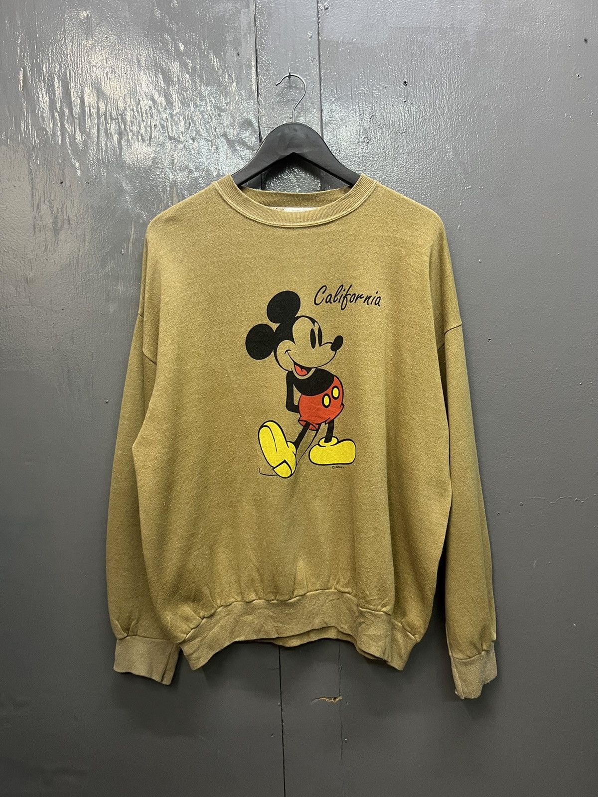 Vintage Mickey Mouse Yellow Shoes Sweatshirt