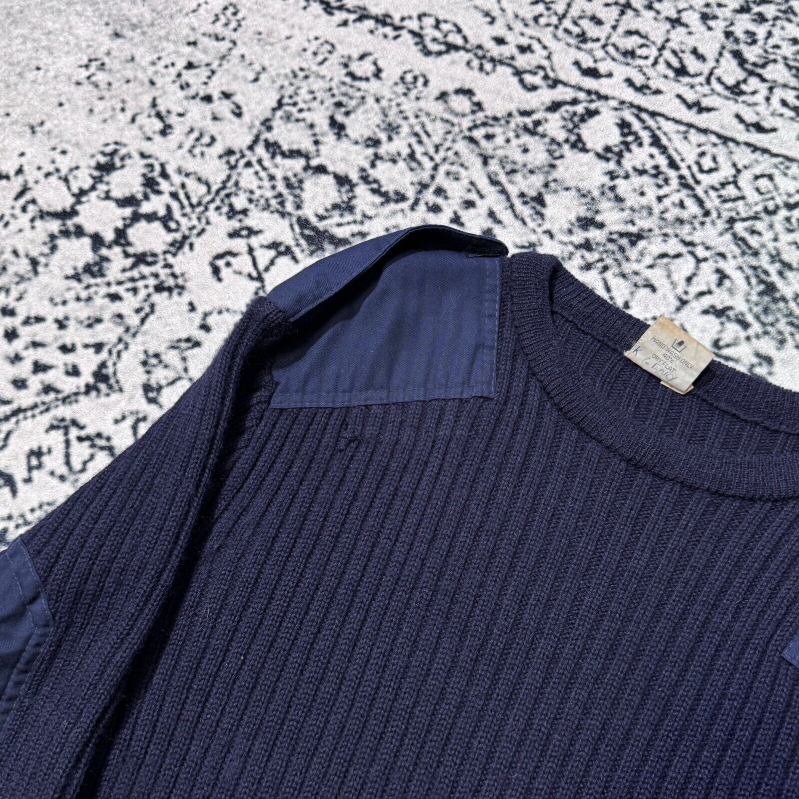 Vintage Vintage Blue Navy Wool Sweater Size L Plissed Civil Defence Size US L / EU 52-54 / 3 - 5 Thumbnail