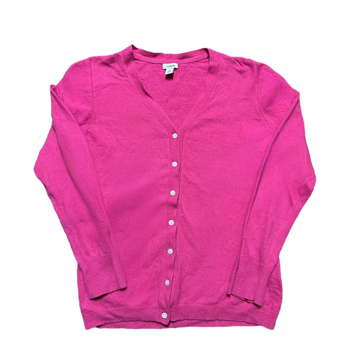 L.L. Bean Women’s Y2K L.L. Bean Pink Women’s Cardigan Sweater Size M / US 6-8 / IT 42-44 - 1 Thumbnail