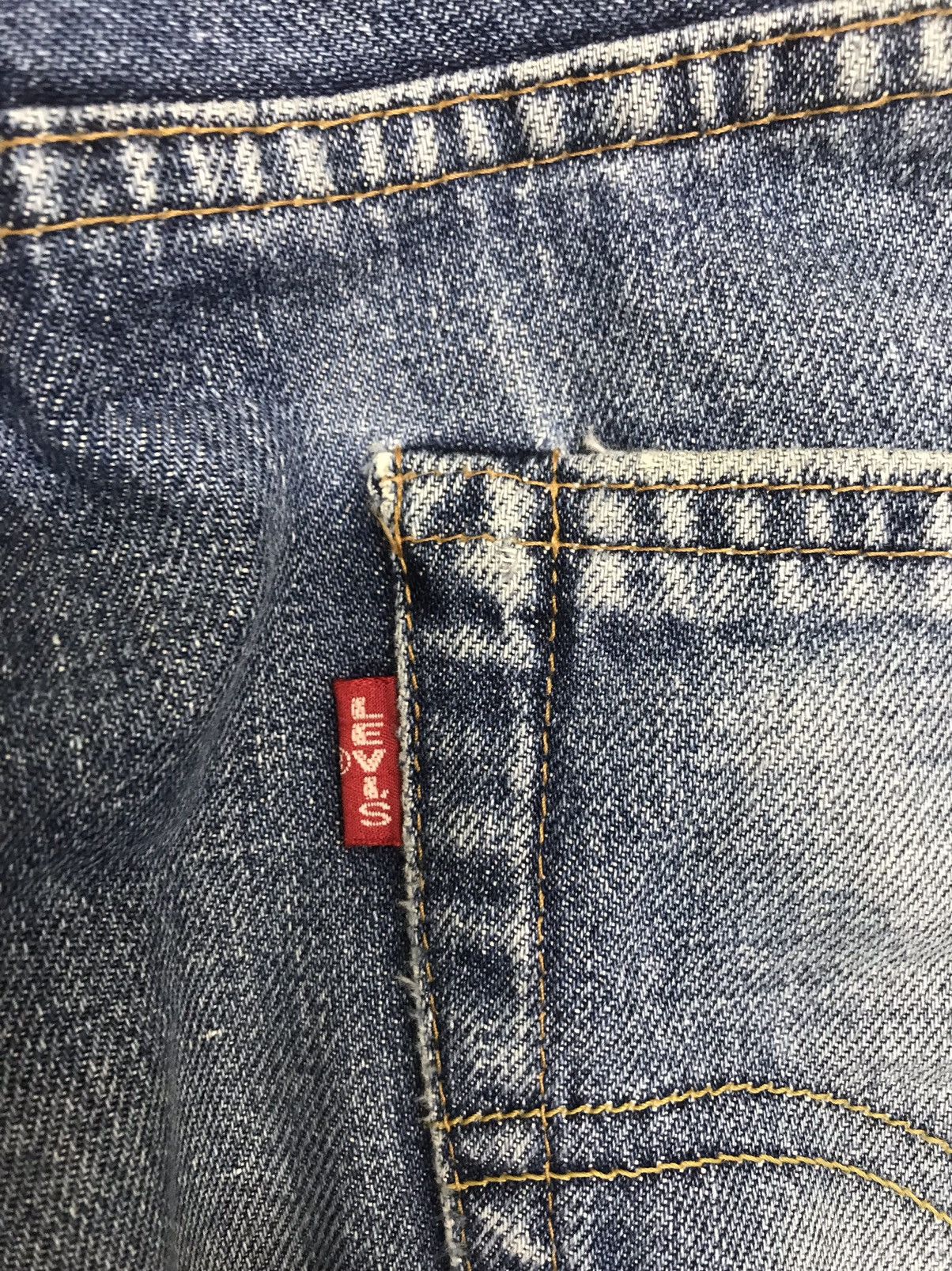 Levi's 💥THRASHED💥Vintage Levis 551ZXX BIG E LVC Thrshd Denim F182 Size US 33 - 20 Thumbnail