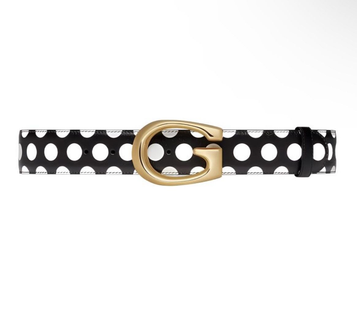 Gucci Gucci Polka Dot Memorable Buckle G Logo Leather Belt size 95 Size ONE SIZE - 1 Thumbnail