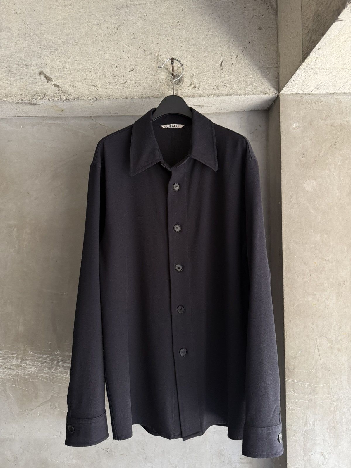 Auralee Wool Max Gabardine Shirt | Grailed