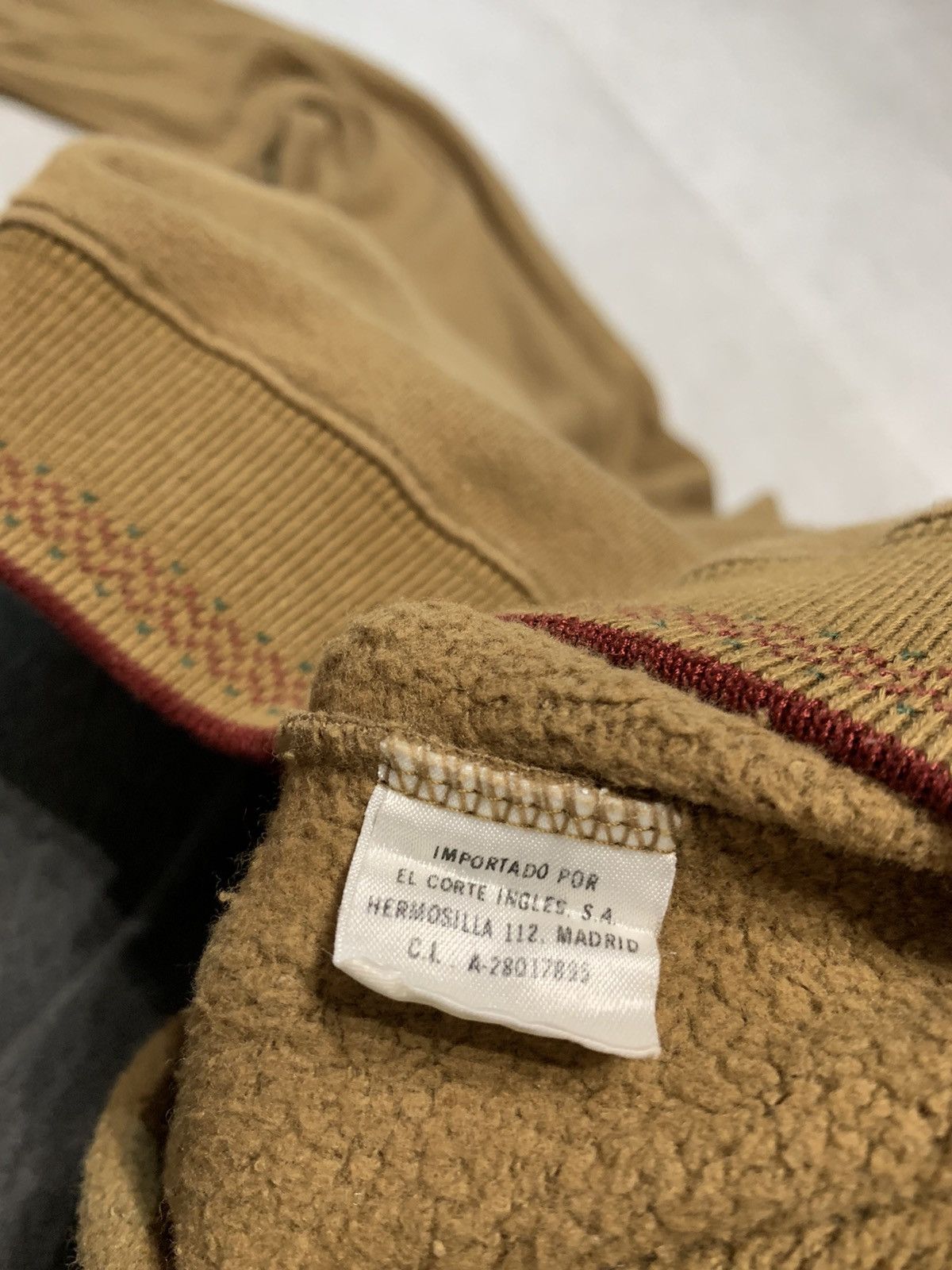 Designer × Vintage 1990 Vintage Brown Khaki Embroidered high neck Sweater Size US XL / EU 56 / 4 - 4 Thumbnail
