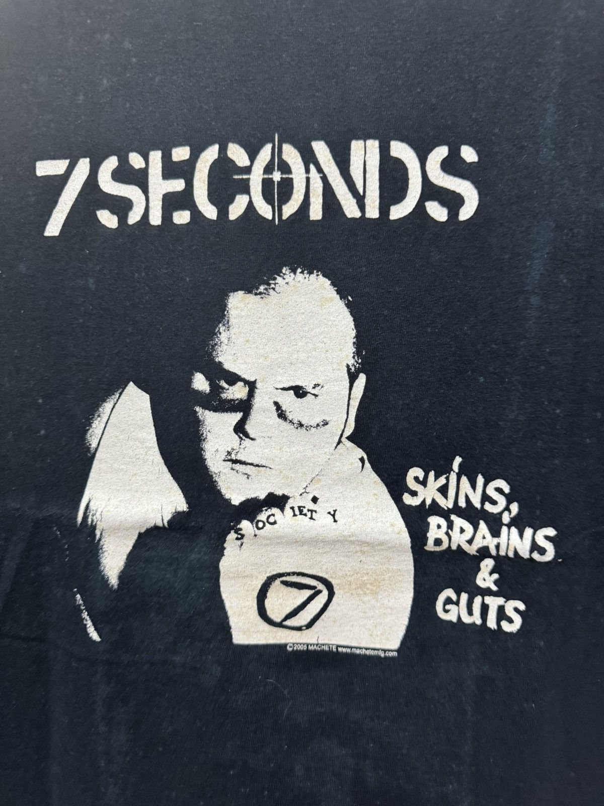 Band Tees × Vintage Vintage 00’s 7 Seconds Skins Brains And Guts Band Tee Size US S / EU 44-46 / 1 - 2 Thumbnail