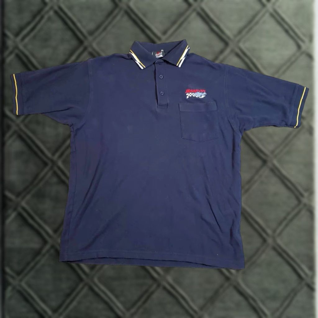 Vintage VINTAGE Snap On Racing Shirt Mens M Short Sleeve Polo Embroidered Logo Made In Canada Size US M / EU 48-50 / 2 - 1 Thumbnail