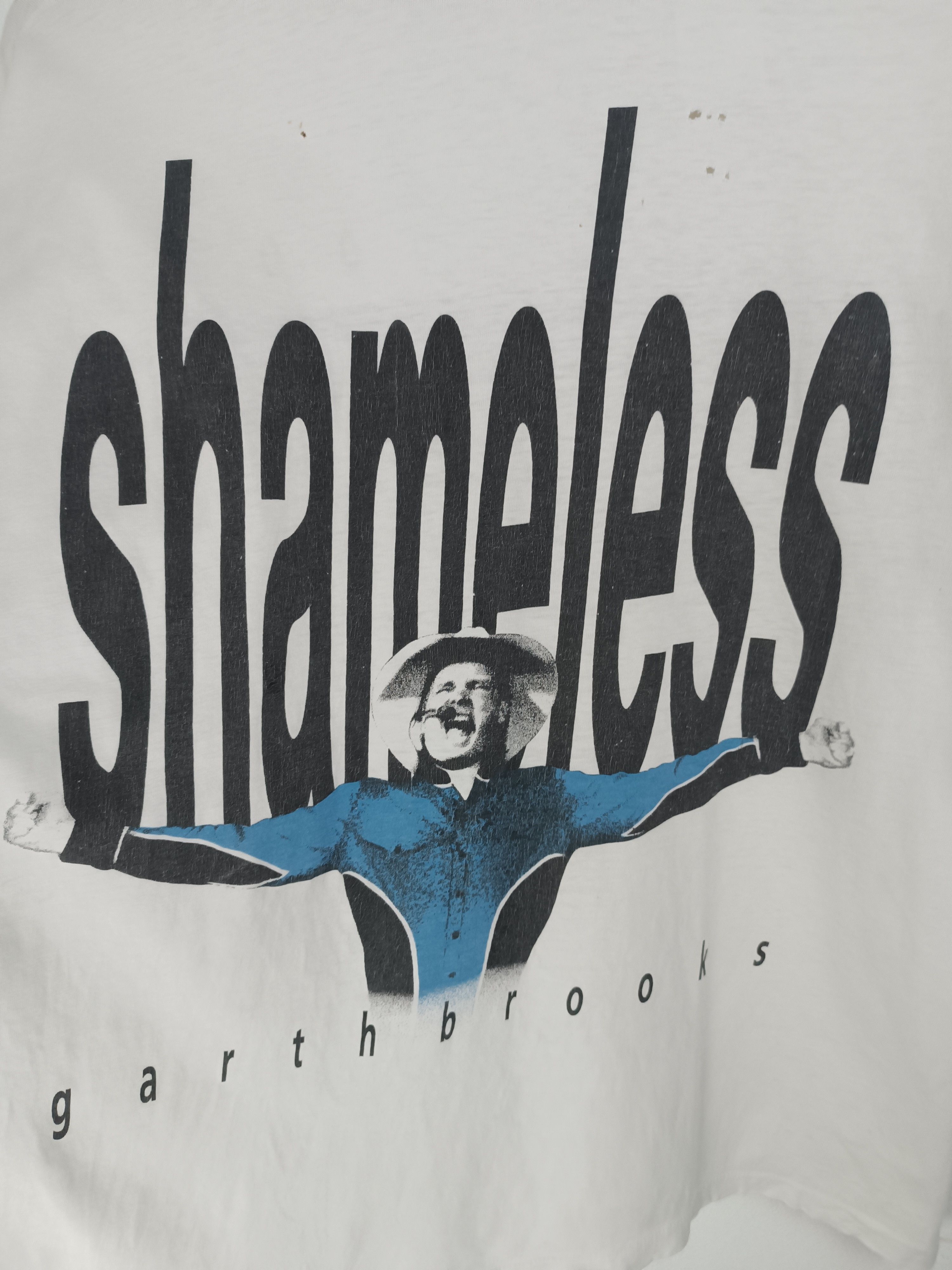 Band Tees THRASHED FADED VINTAGE 90'S GARTH BROOKS SHAMELESS COUNTRY Size US XL / EU 56 / 4 - 19 Thumbnail