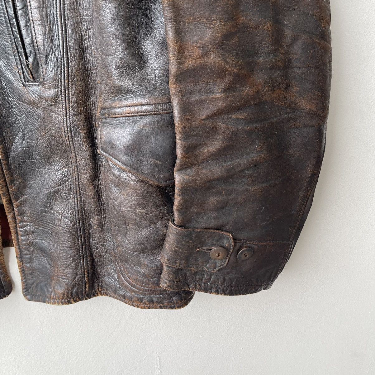 Sears True Vintage 30s Sears Hercules Horsehide Half-Belt Jacket Size US L / EU 52-54 / 3 - 7 Thumbnail
