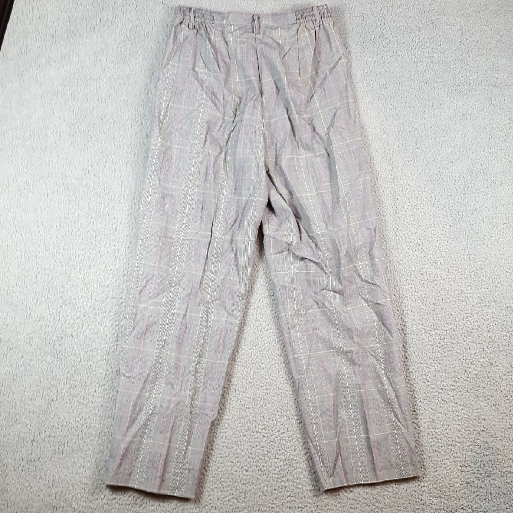 Vintage VINTAGE Chadwicks 90s Plaid Golf Pants Womens Size 12 Relaxed Fit Gray Retro Bohemian Size 34" / US 12 / IT 48 - 4 Thumbnail
