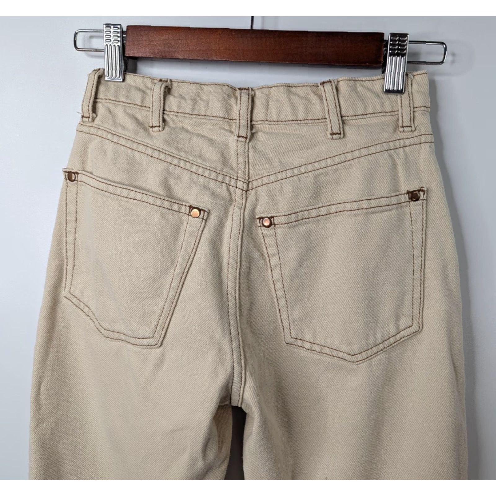 Reformation VINTAGE Reformation Cowboy Jeans Straight Women’s Size 23 Beige Almond High Rise Size 40" / US 18 - 6 Thumbnail