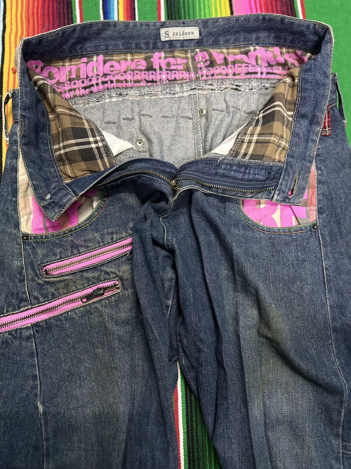 Japanese Brand 💥Double Waist Flare💥 SORRIDERE double waist Multipocket 💥 Size US 32 / EU 48 - 7 Thumbnail