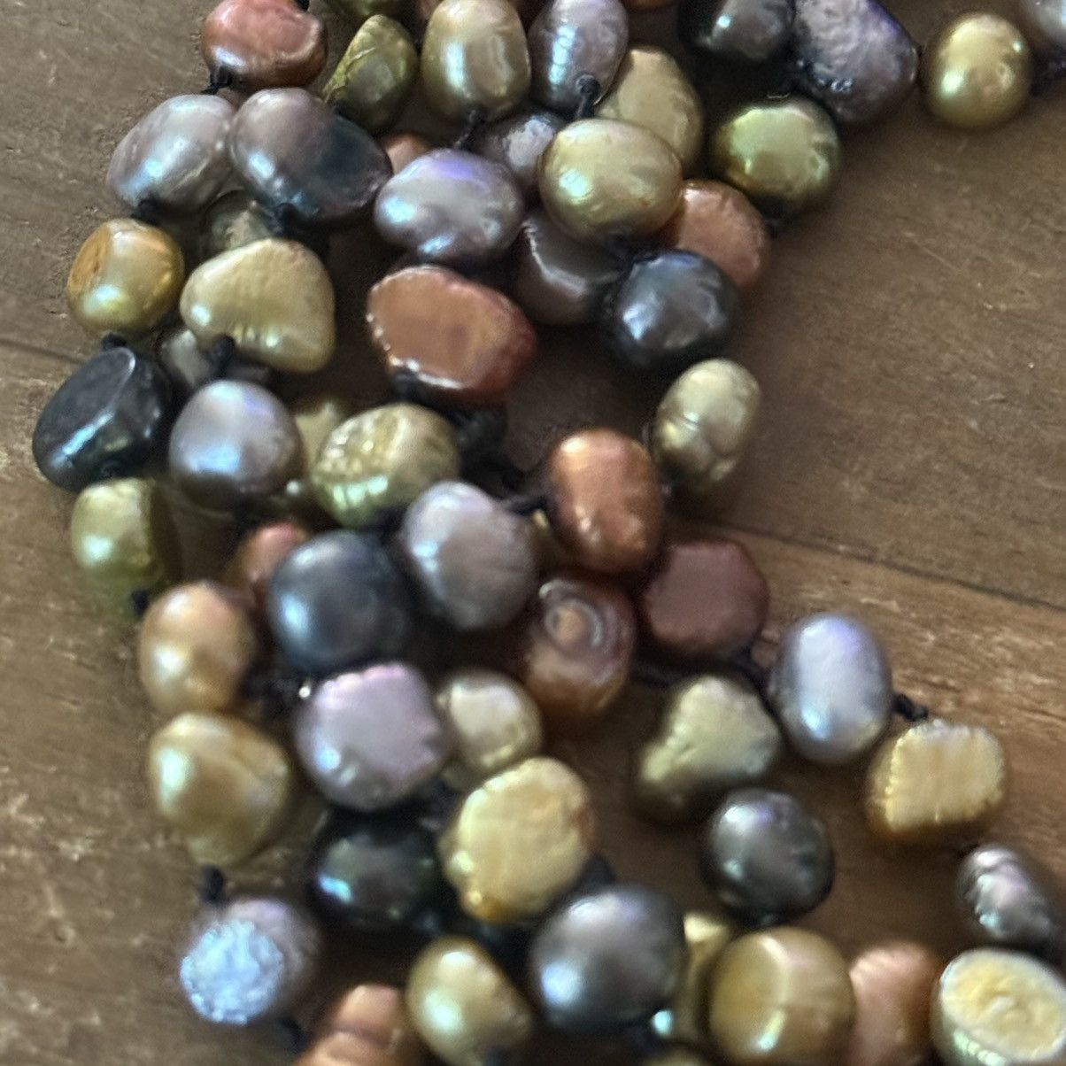 Vintage Vintage multi strand peacock freshwater pearl necklace Size ONE SIZE - 5 Thumbnail