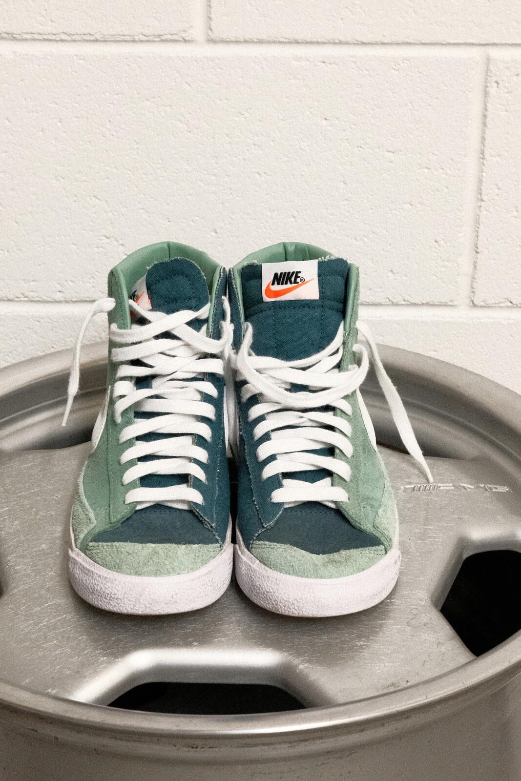Nike Nike Blazer Mid Vintage Suede Sneakers Green Blue US 7 M Size US 7.5 / IT 37.5 - 1 Thumbnail